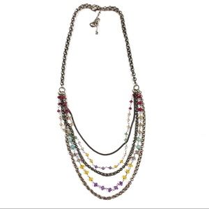 Fossil Layered Chain Necklace